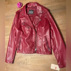 Levis Red Leather Jacket